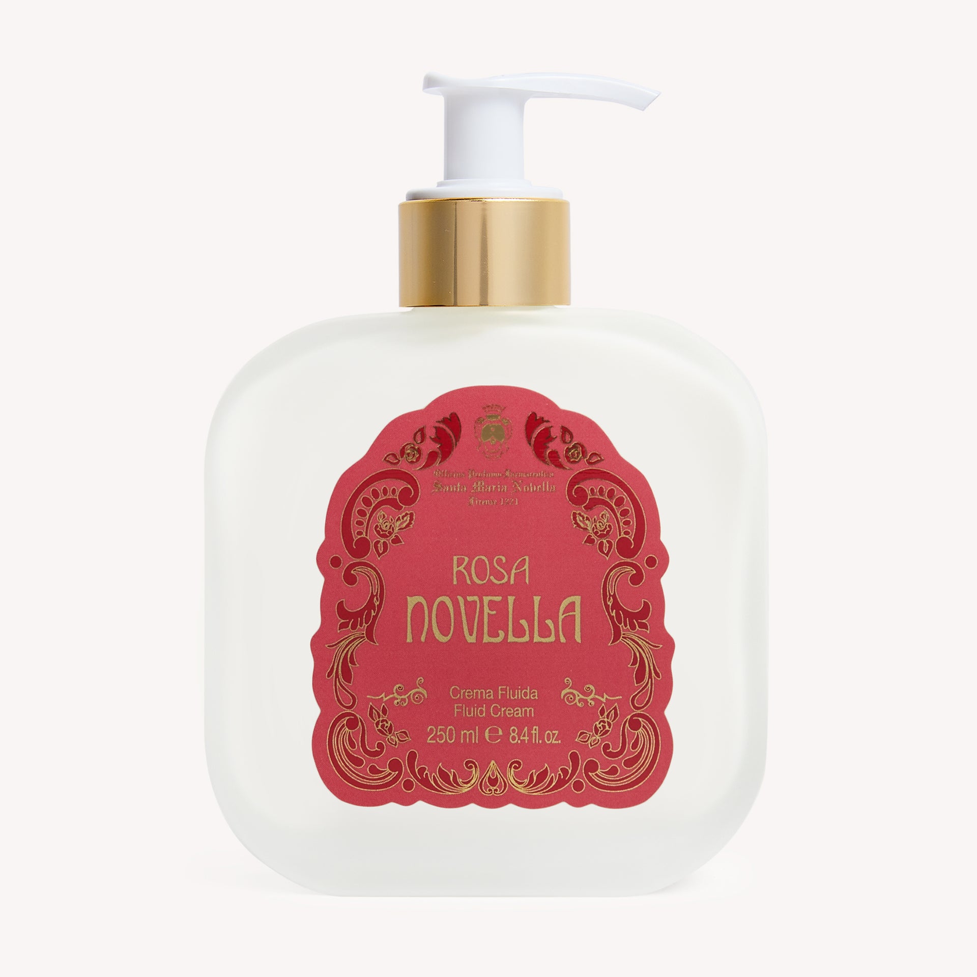 ボディミルク ローザ ノヴェッラ ガラス瓶 250ml｜サンタ・マリア 