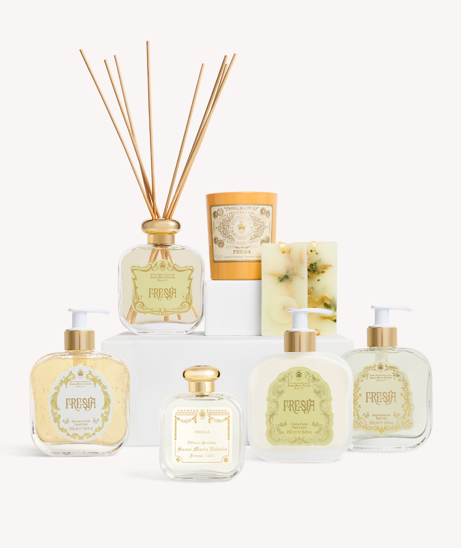 フリージア グラスキャンドル 250g｜サンタ・マリア・ノヴェッラ