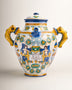Ceramic Pharmacy Jar, Square Cartouche