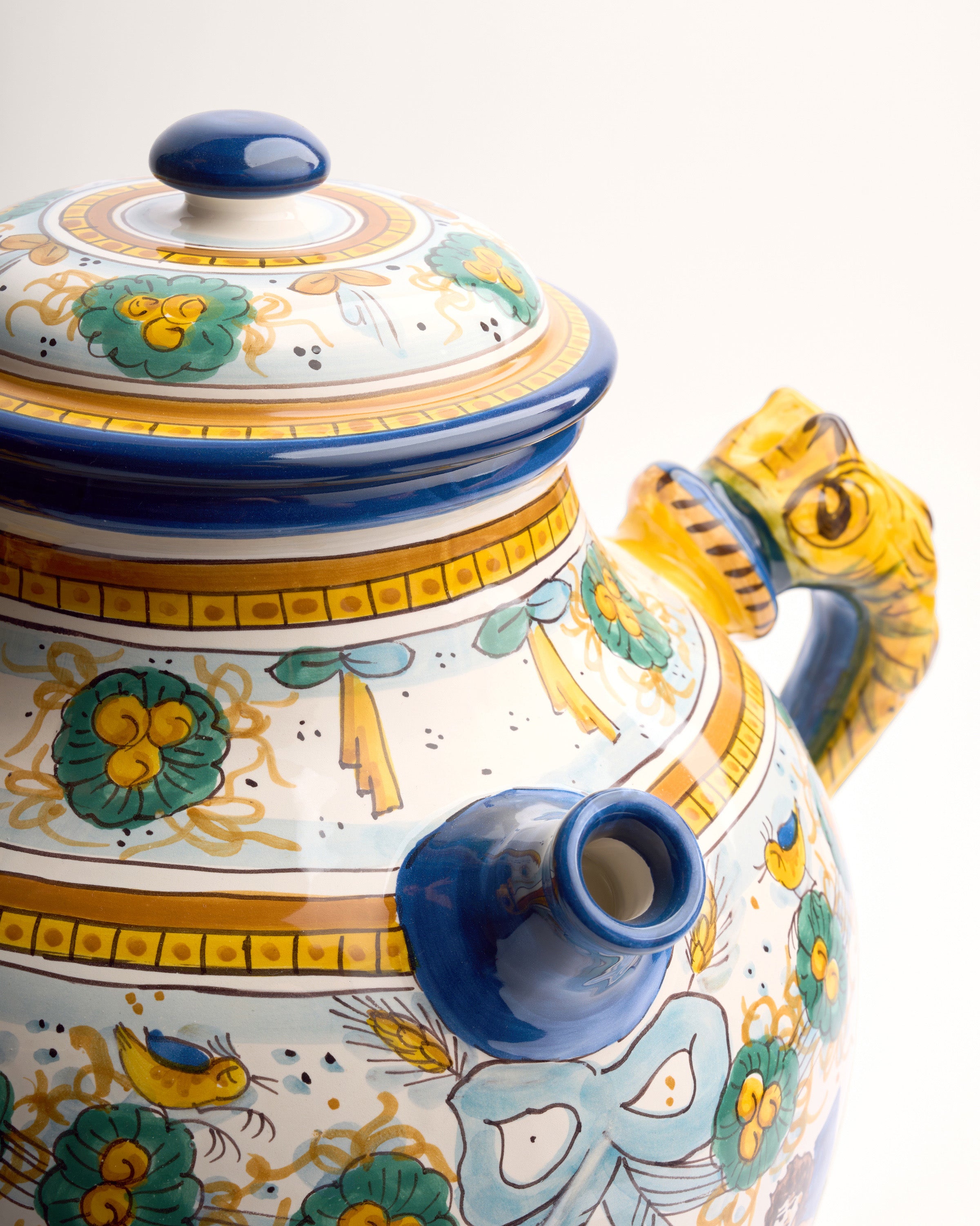 Ceramic Pharmacy Jar, Square Cartouche